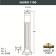 Садовый светильник-столбик FUMAGALLI SAURO 1100 D15.555.000.WXF1R.FC1 Садовый светильник-столбик FUMAGALLI SAURO 1100 D15.555.000.WXF1R.FC1