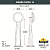 Садовый светильник-столбик FUMAGALLI GABRI/LUCIA 1L 1R3.613.010.WYE27